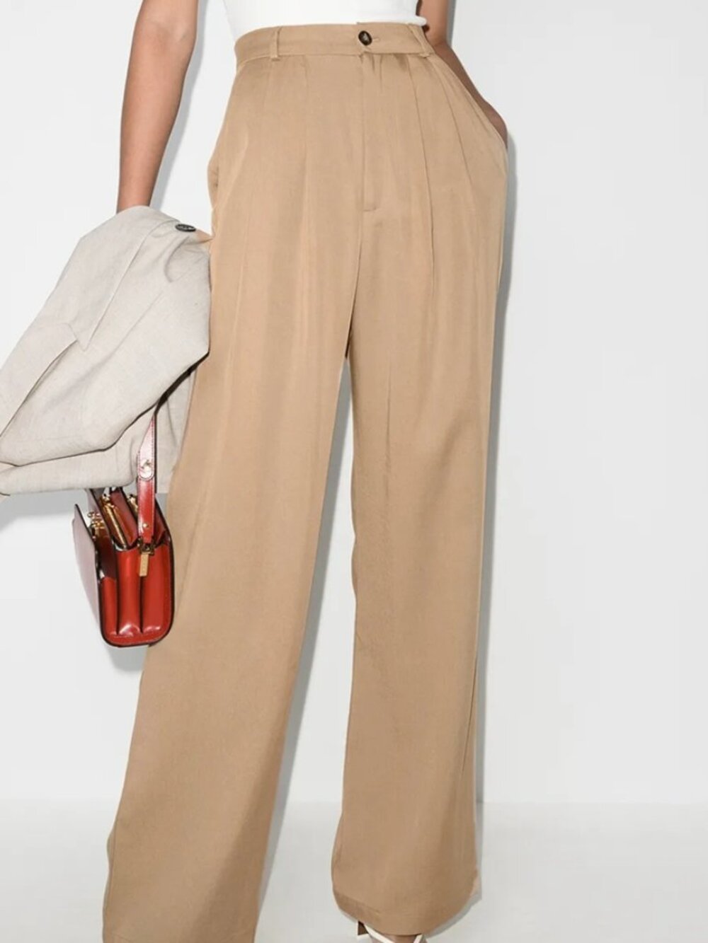 Reformation Mason Pant in Khaki Size 4
